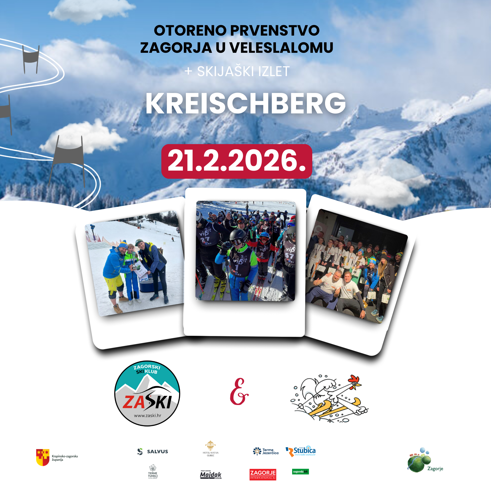 ZAGORSKI SKIJAŠKI KLUB (30 x 30 cm)